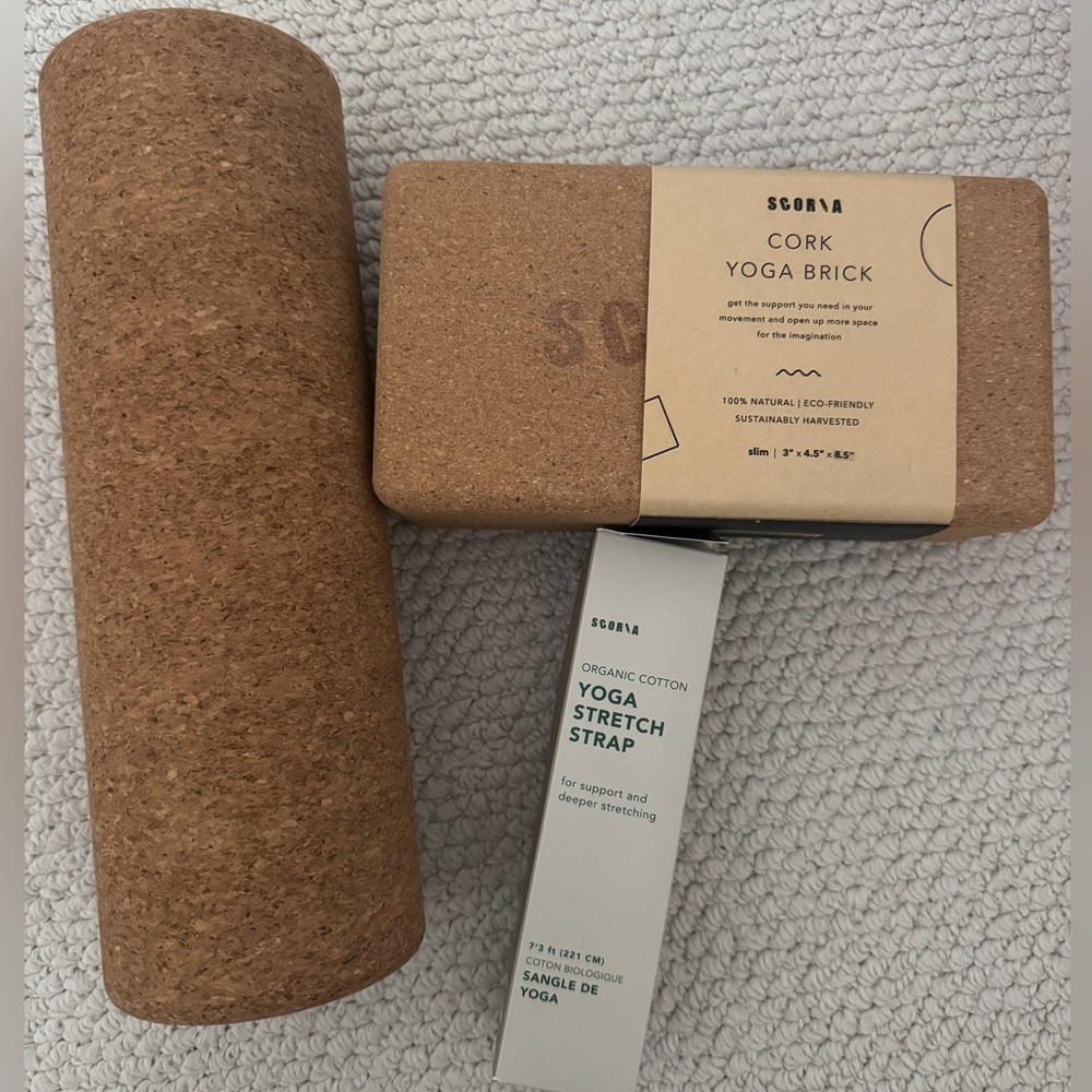 Scoria Cork Yoga Set